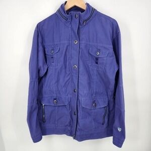 Kuhl Women's Rekon Jacket Utility Pockets Button And Full Zip Jacket Size Large